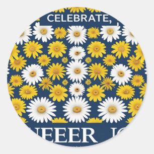 "Inclusive Love & Joy - LGBTQ+ Floral Artwork" Classic Round Sticker