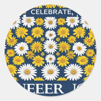 "Inclusive Love & Joy - LGBTQ+ Floral Artwork" Classic Round Sticker