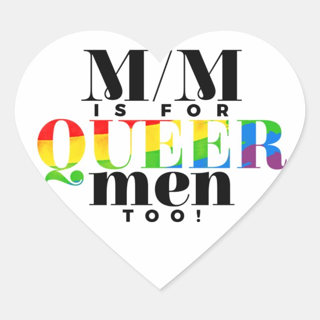 Inclusive M/M Heart Stickers (Front)