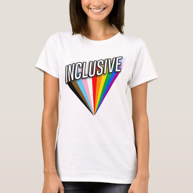 Inclusive Pride Burst T-Shirt (Front)