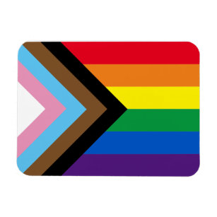 Inclusive rainbow Lgbtq gay diversity flag Magnet