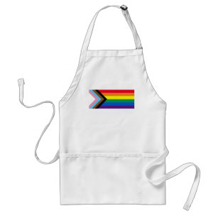 Inclusive rainbow Lgbtq gay diversity flag Standard Apron