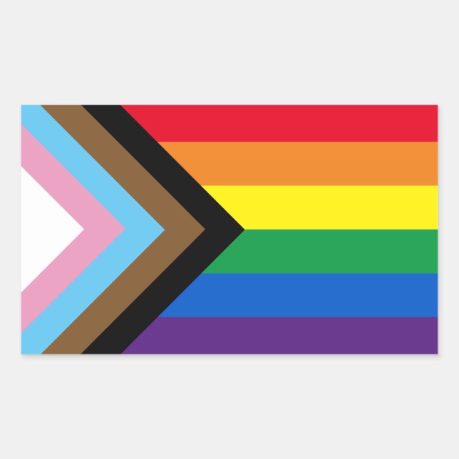 Inclusive rainbow Lgbtq gay diversity flag Sticker (Front)