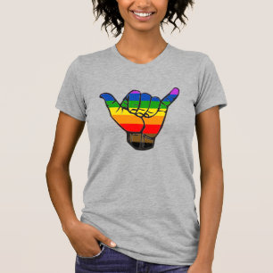 Inclusive Rainbow Shaka LGBTQ+ T-Shirt