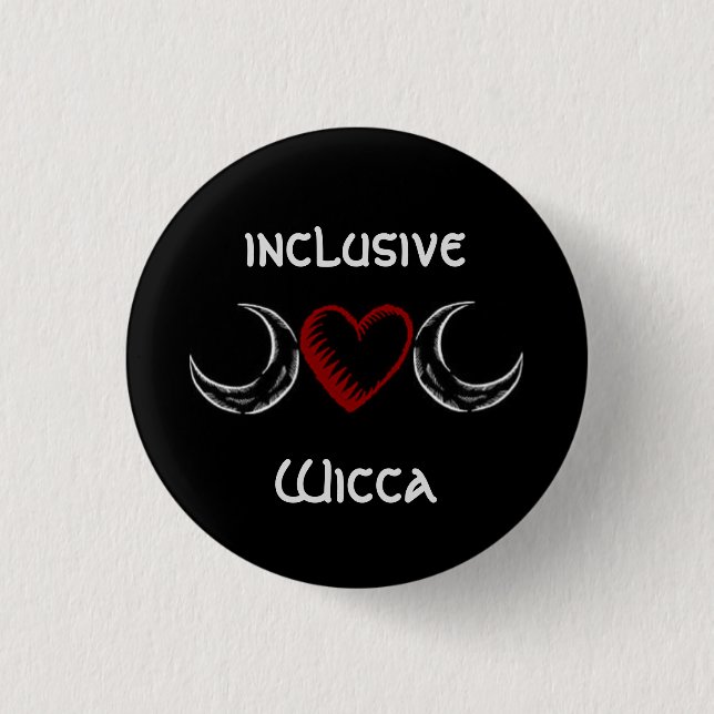 inclusive Wicca badge 1 Inch Round Button (Front)