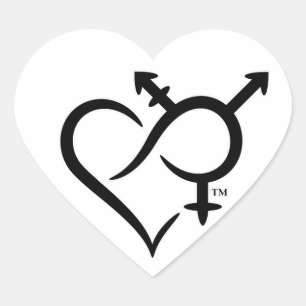 Inclusivity & Love Symbol Heart Sticker
