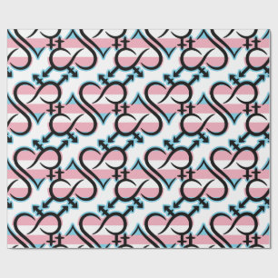 Inclusivity & Love Symbol TG Flag Wrapping Paper