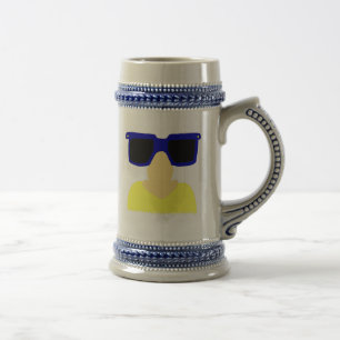Incognito Moustache & Glasses Blonde Stein