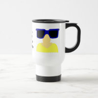 Incognito Moustache & Glasses Blonde Travel Mug