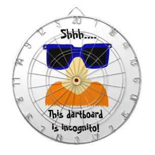 Incognito Moustache & Glasses Dartboard