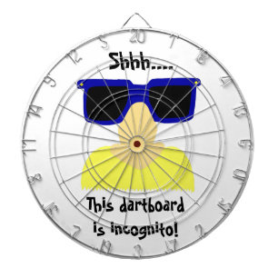 Incognito Moustache & Glasses Dartboard