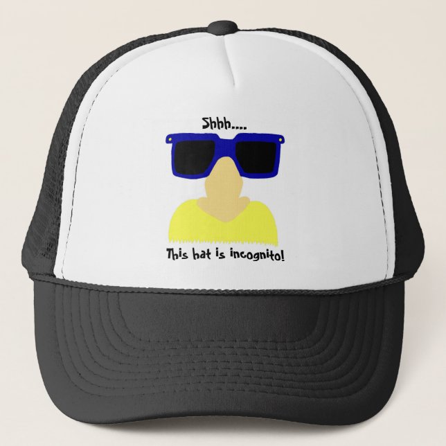 Incognito Moustache & Glasses Hat (Front)