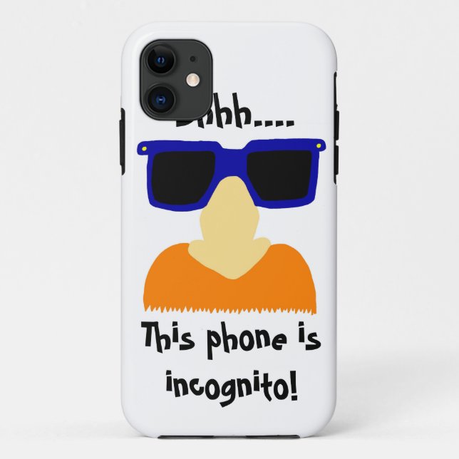 Incognito Moustache & Glasses iPhone 5 Case (Back)
