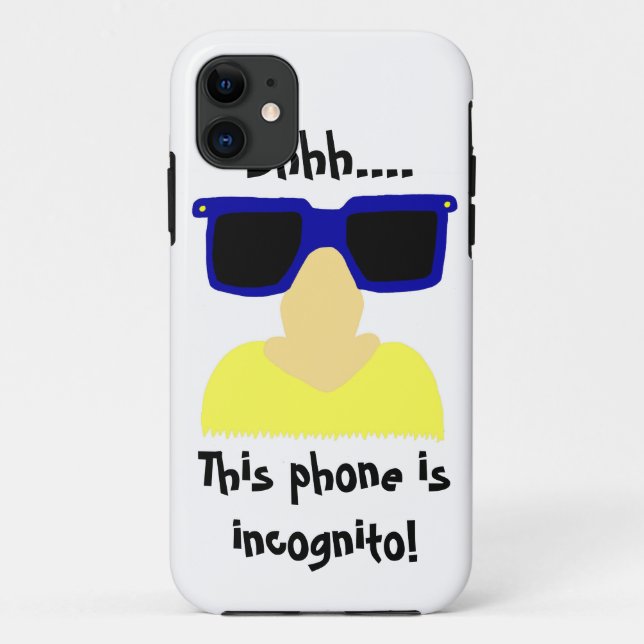 Incognito Moustache & Glasses iPhone 5 Case (Back)