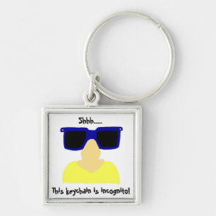 Incognito Moustache & Glasses Keychain