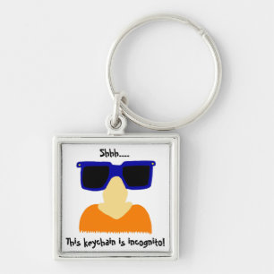 Incognito Moustache & Glasses Keychain