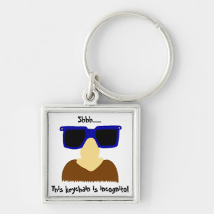 Incognito Moustache & Glasses Keychain