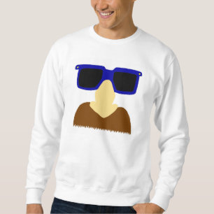 Incognito Moustache & Glasses Mens Sweatshirt