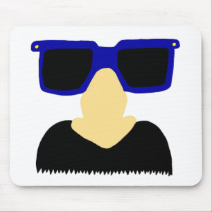 Incognito Moustache & Glasses Mousepad