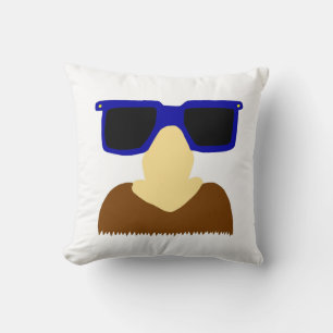 Incognito Moustache & Glasses Pillow