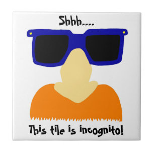 Incognito Moustache & Glasses Tile