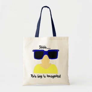Incognito Moustache & Glasses Tote Bag
