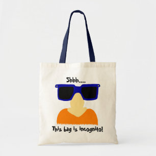 Incognito Moustache & Glasses Tote Bag