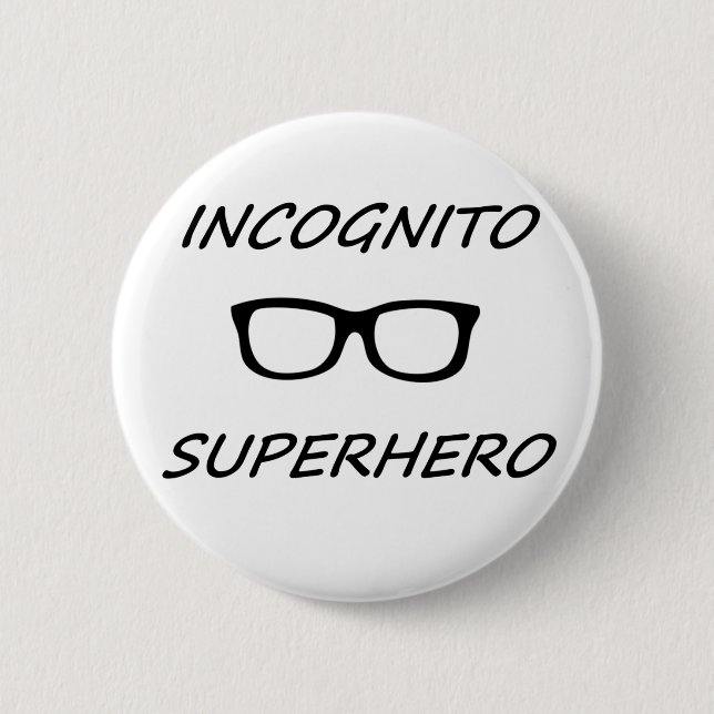 Incognito Superhero 01B 2 Inch Round Button (Front)