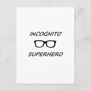 Incognito Superhero 01B Postcard