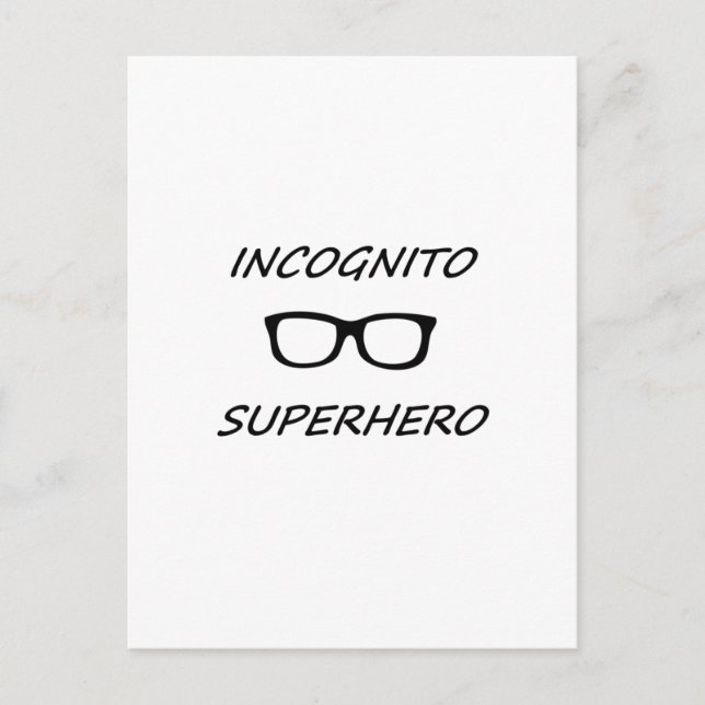 Incognito Superhero 01B Postcard (Front)
