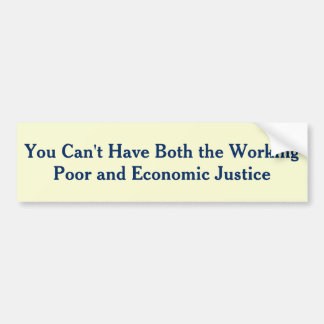 Income Inequality is killing the Middle Class Bumper Sticker