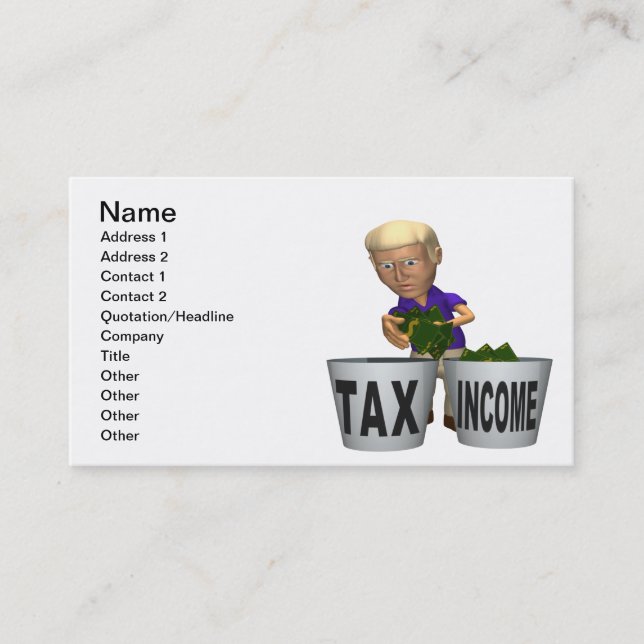 Income Tax Business Card (Front)