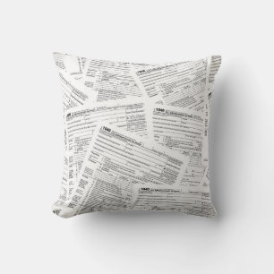 Income Tax Forms Throw Pillow