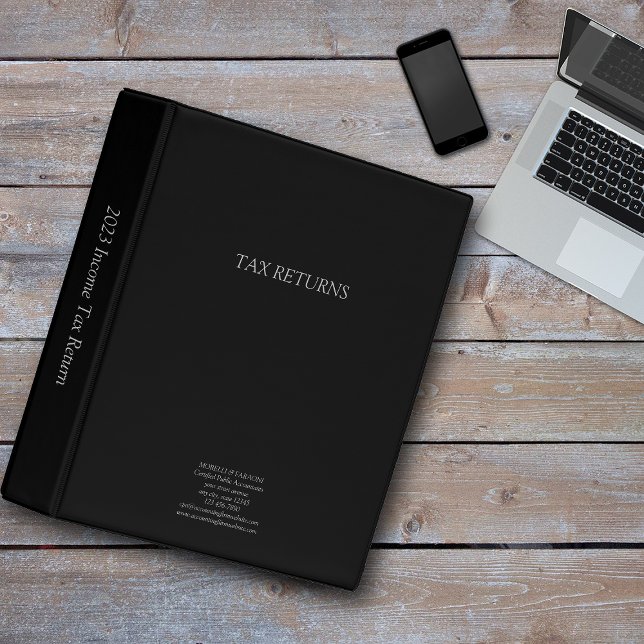 Income Tax Return Black Binder (Creator Uploaded)
