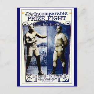 Incomparable Prize Fight Postcard