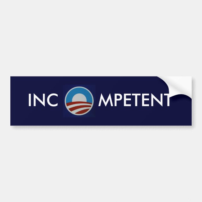 INCOMPETENT BUMPER STICKER (Front)