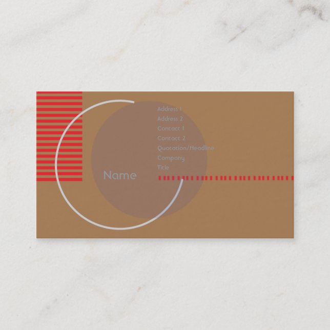 Incomplete Circle - Business Card (Front)