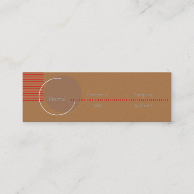 Incomplete - Skinny Mini Business Card (Front)