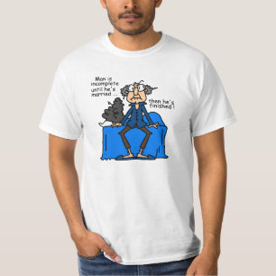 Incomplete Then Finished Marriage Humour T-Shirt