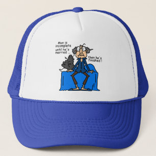 Incomplete Then Finished Marriage Humour Trucker Hat