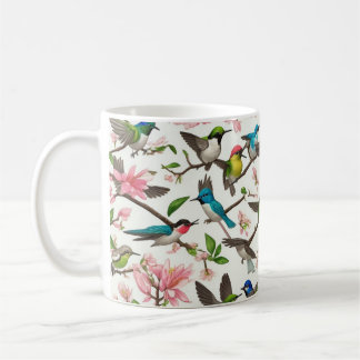 incorporating birds design  coffee mug