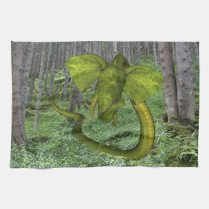 Incredible Elephant Python Kitchen Towel