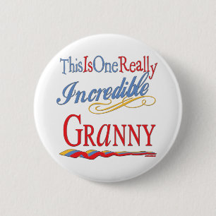 Incredible Granny 2 Inch Round Button