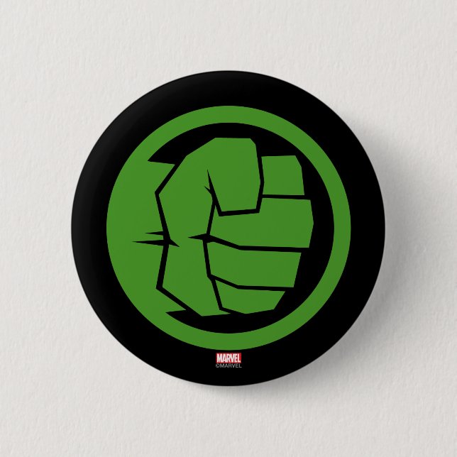 Incredible Hulk Logo 2 Inch Round Button (Front)