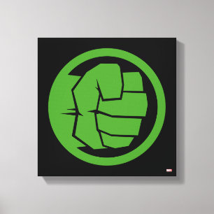 Incredible Hulk Logo Canvas Print