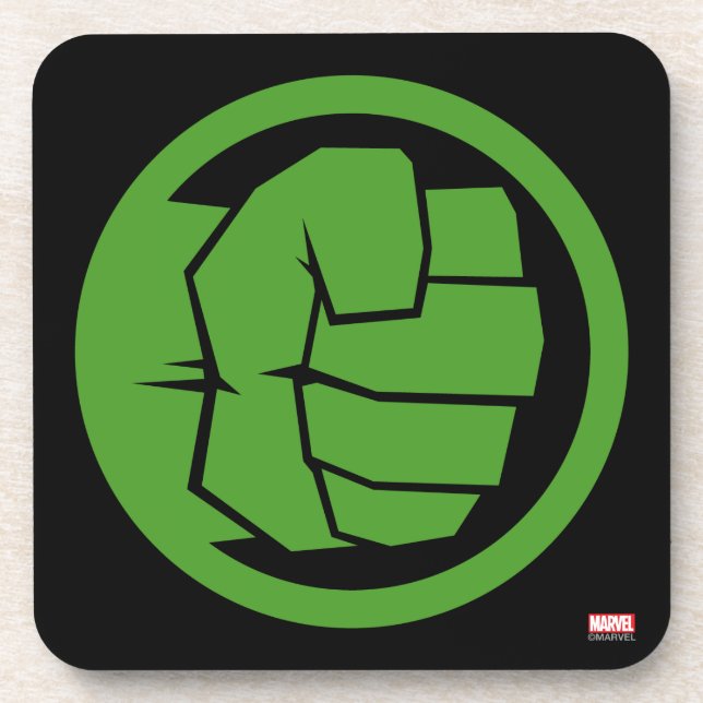 Incredible Hulk Logo Coaster (Front)