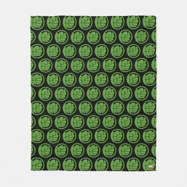 Incredible Hulk Logo Fleece Blanket (Front)