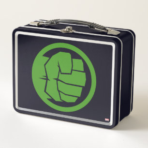 Incredible Hulk Logo Metal Lunch Box