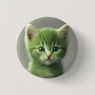 Incredible Kitten 1 Inch Round Button