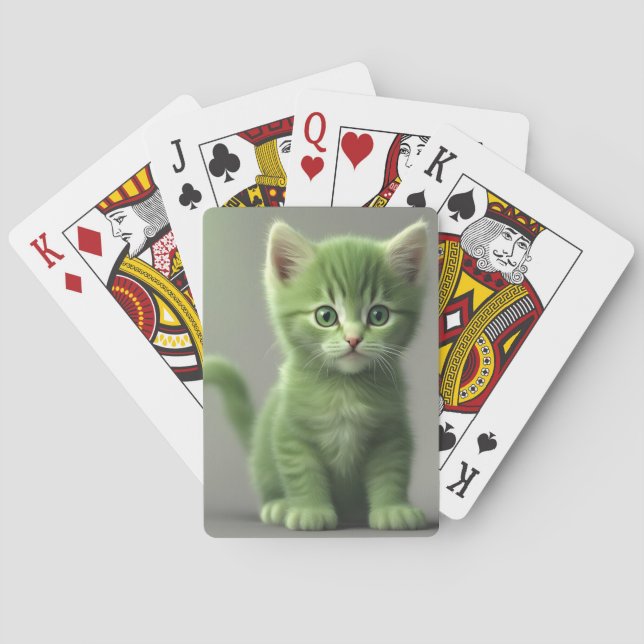 Incredible Kitten Playing Cards (Back)